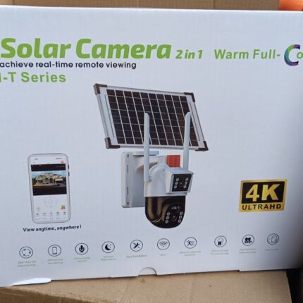 Ai solar camera 2 in 1 warm full colour 4G